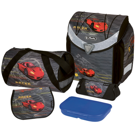 SCHOOLBAG FLEXI PLUS RED RACER