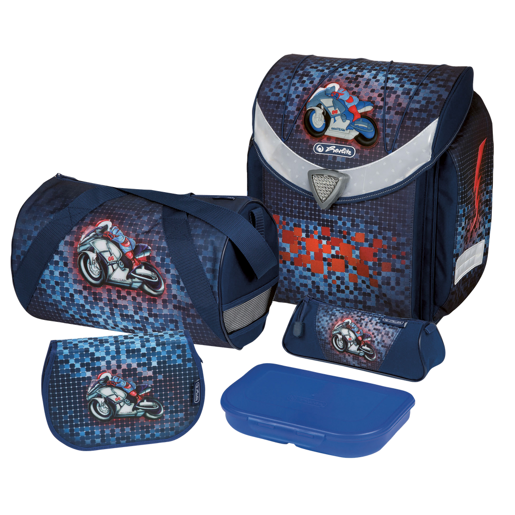 SCHOOLBAG FLEXI PLUS MOTORBIKE