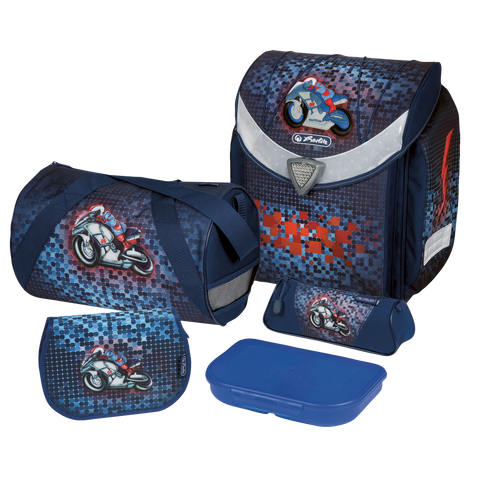 SCHOOLBAG FLEXI PLUS MOTORBIKE