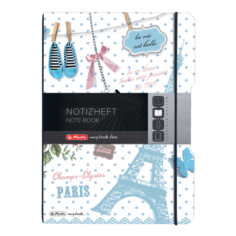 NOTEBOOK FLEX A4 2X40 RULED + SQUARED PARIS