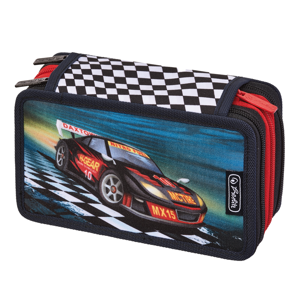 TRIPLE PENCIL CASE 31 PCS. SUPER RACER