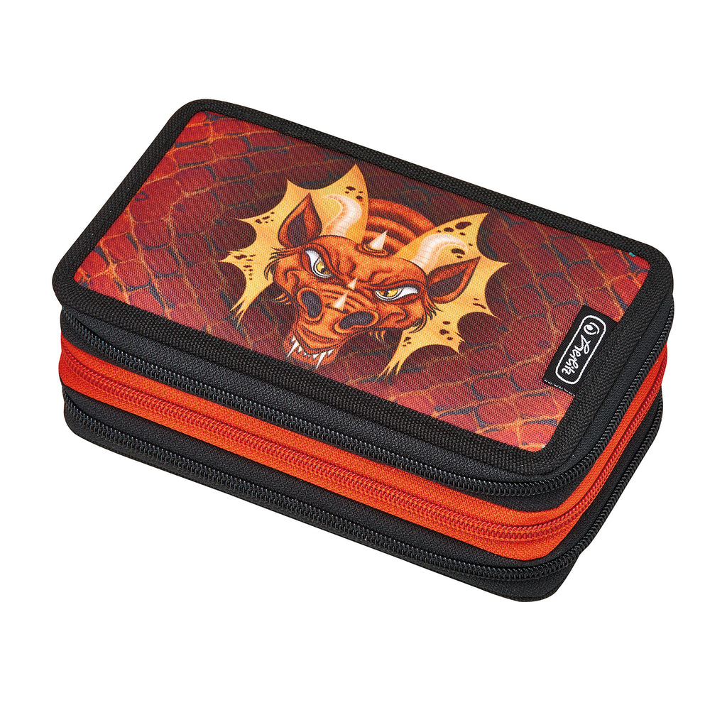 TRIPLE PENCIL CASE 31 PCS. DRAGON