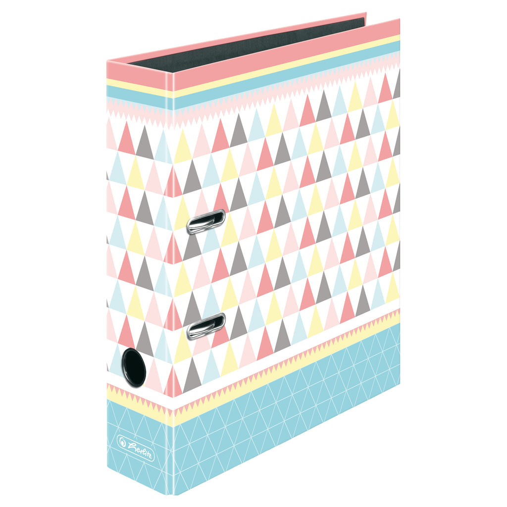 LEVER ARCH FILE A4 8CM GRAPHIC PASTELS MIX MAX.FILE