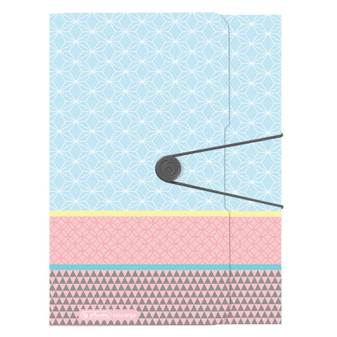 WALLET FOLDER A4 PP GRAPHIC PASTELS BLUE