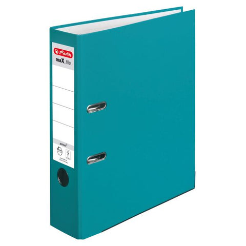LEVER ARCH FILE A4 8CM PROTECT CARIBBEAN TURQUOISE MAX.FILE