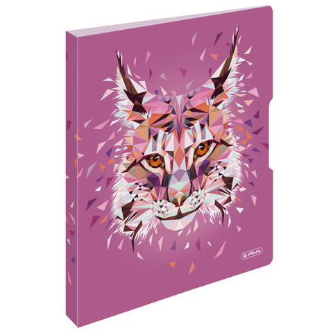 2-RING BINDER PP A4 16MM WILD ANIMALS LYNX