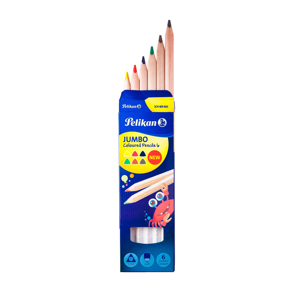 JUMBO COLOURED PENCILS 6