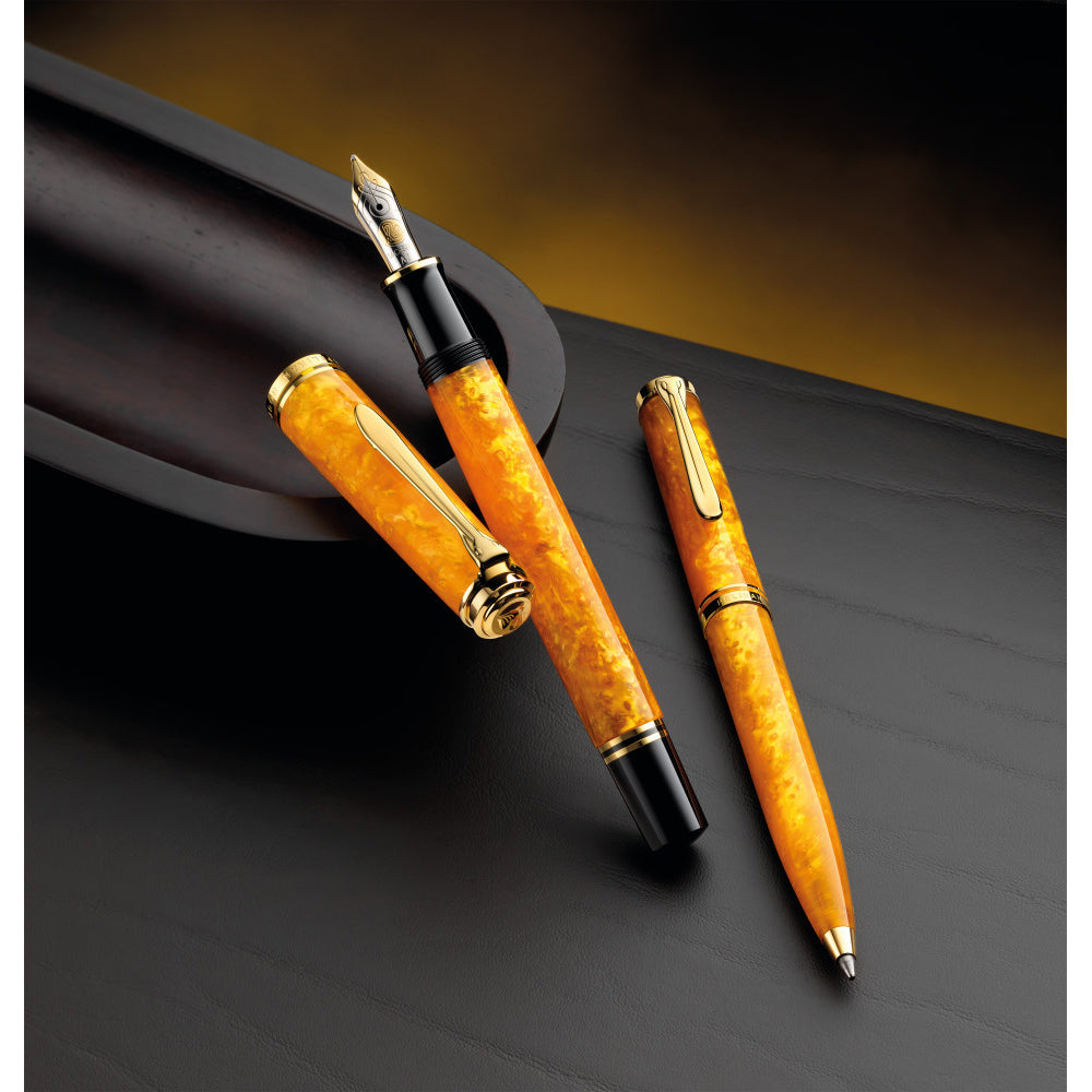 SE SOUVERÄN M600 VIBRANT ORANGE FOUNTAIN PEN B