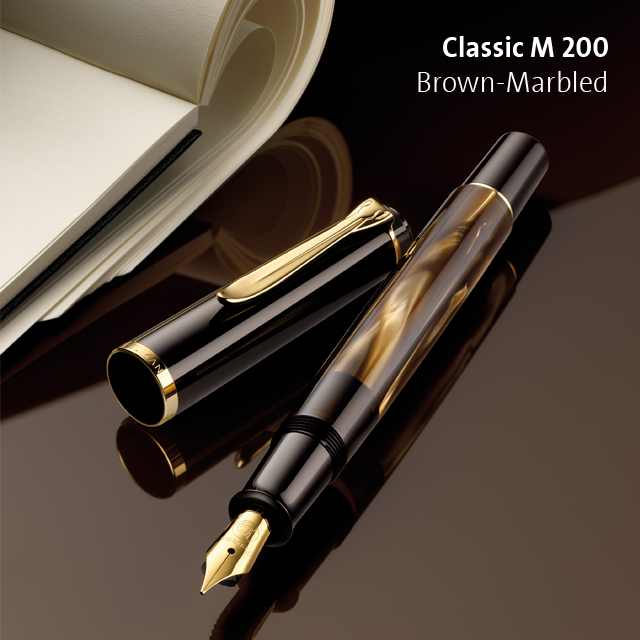 CLASSIC K200 BROWN MARBLED BALL PEN