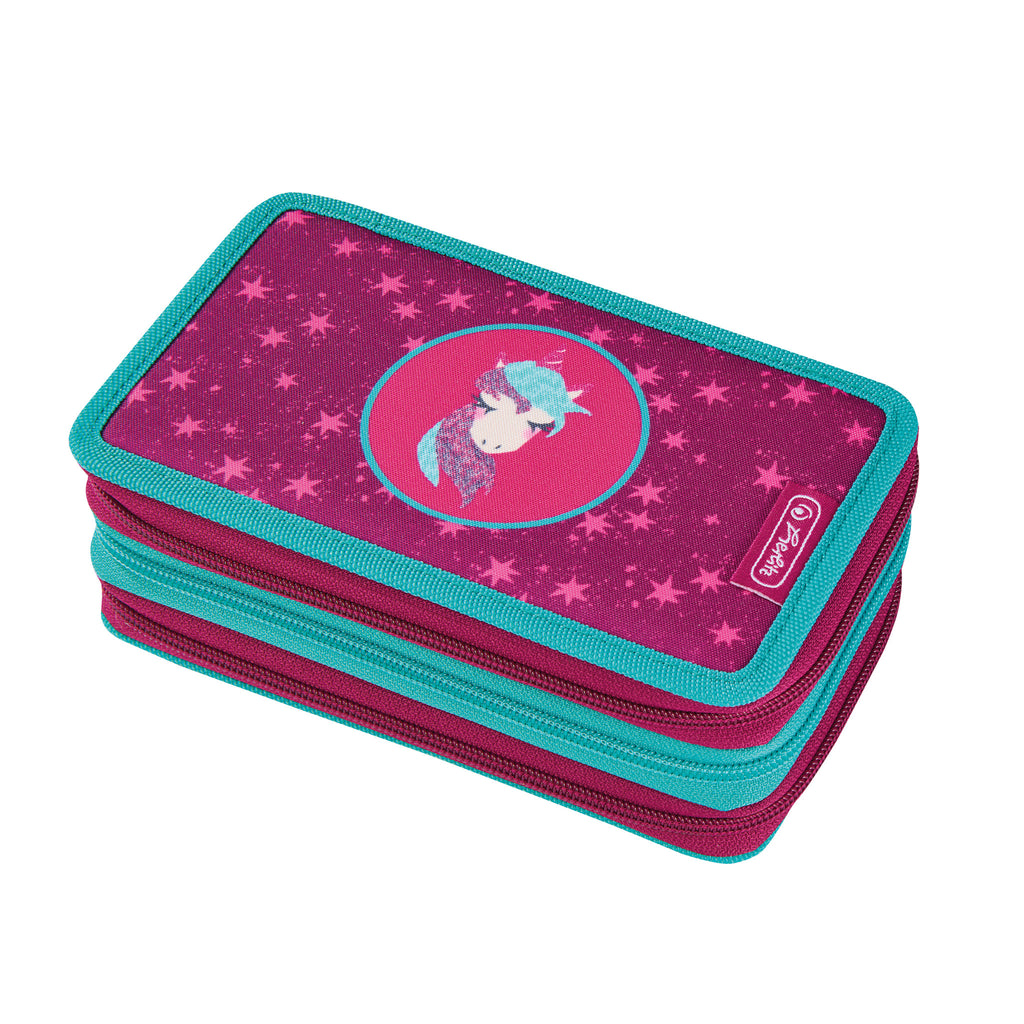 TRIPLE PENCIL CASE 31 PCS. UNICORN