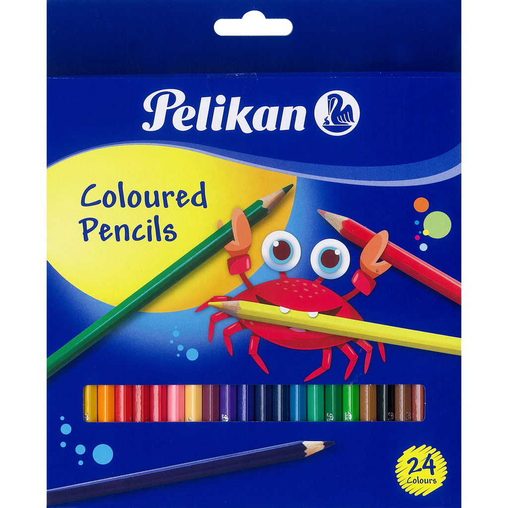 COLOURED PENCILS 24 COLOURS