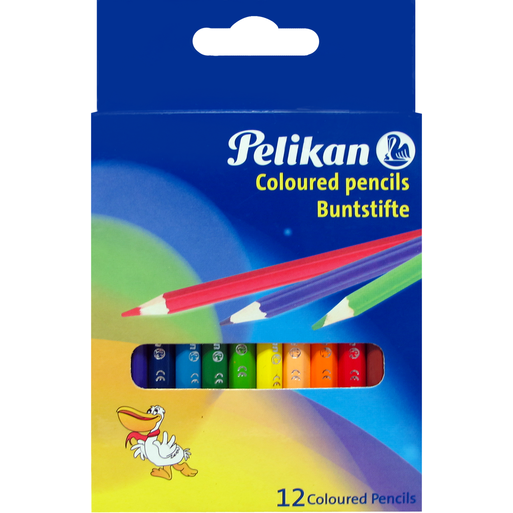 COLOURED PENCILS SHORT 12 COLOURS