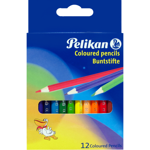 COLOURED PENCILS SHORT 12 COLOURS