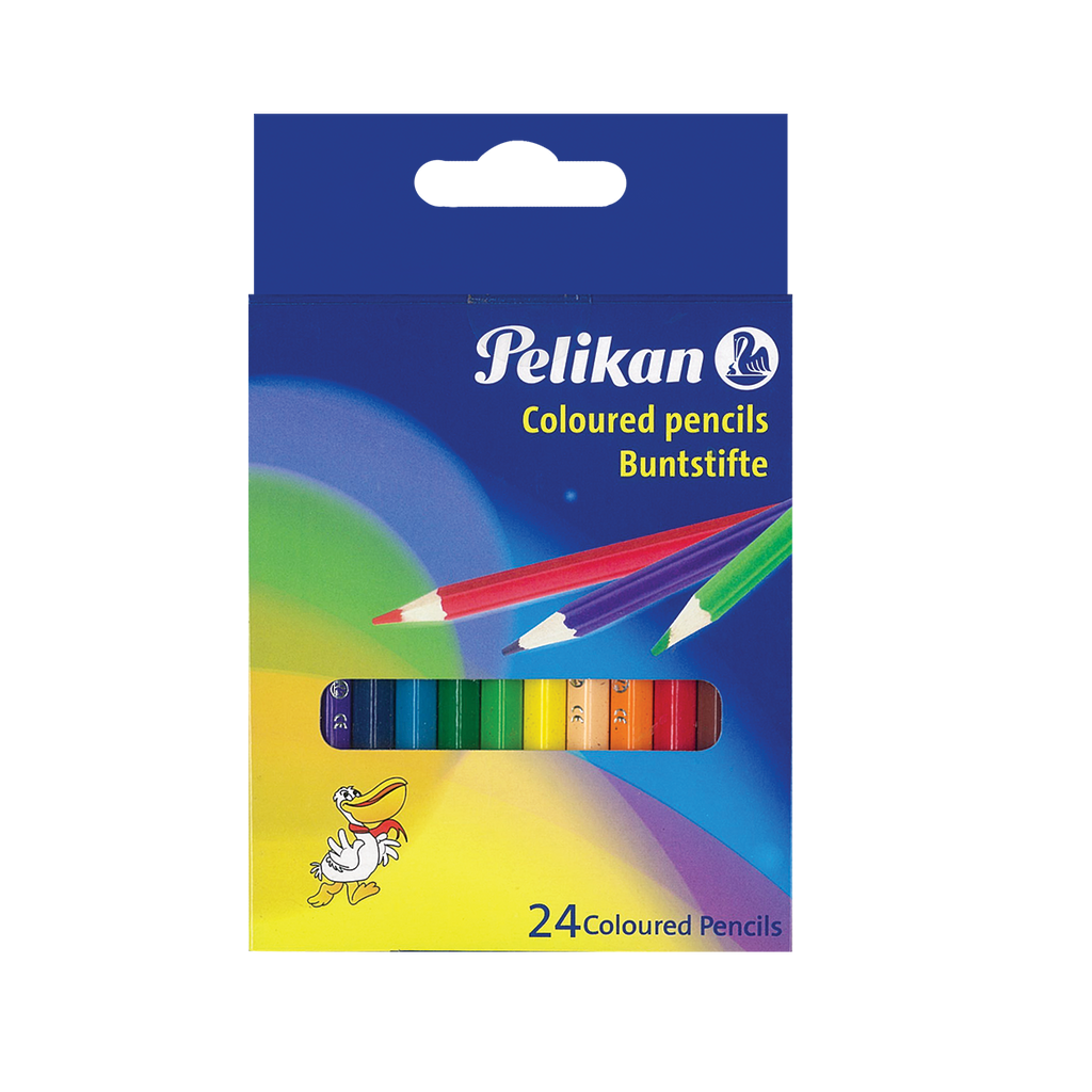 COLOURED PENCILS SHORT 24 COLOURS