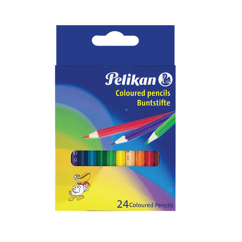 COLOURED PENCILS SHORT 24 COLOURS