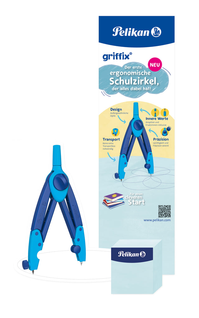 GRIFFIX® SCHOOL COMPASS BLUE