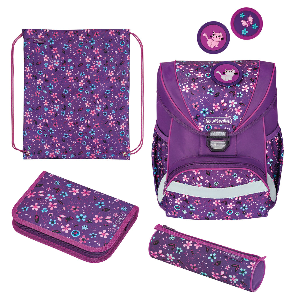 SCHOOLBAG ULTRALIGHT PLUS FLOWERS
