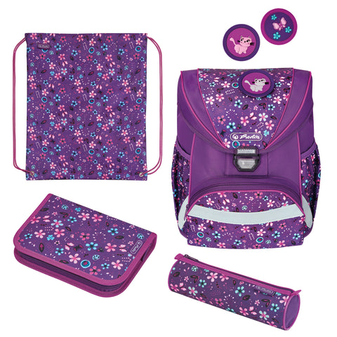 SCHOOLBAG ULTRALIGHT PLUS FLOWERS