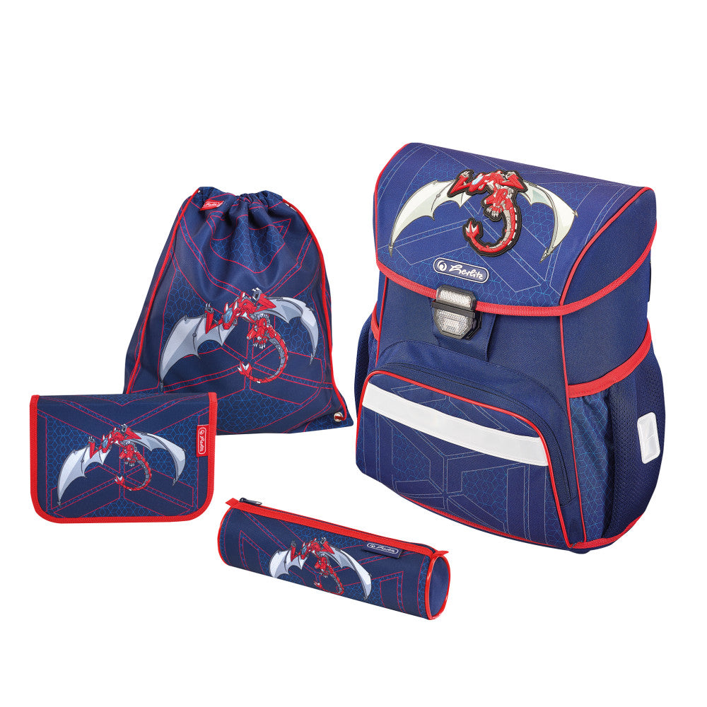 SCHOOLBAG LOOP PLUS RED ROBO DRAGON