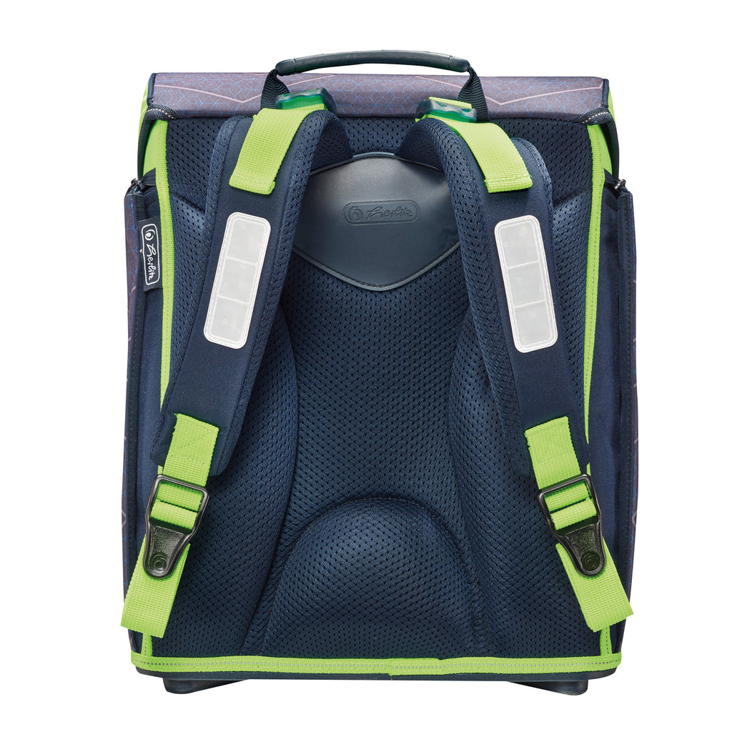 SCHOOLBAG MIDI PLUS GREEN ROBO DRAGON