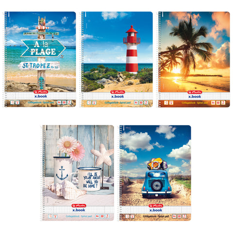 SPIRAL PAD A4/80 SQ. SUNNY FLAIR