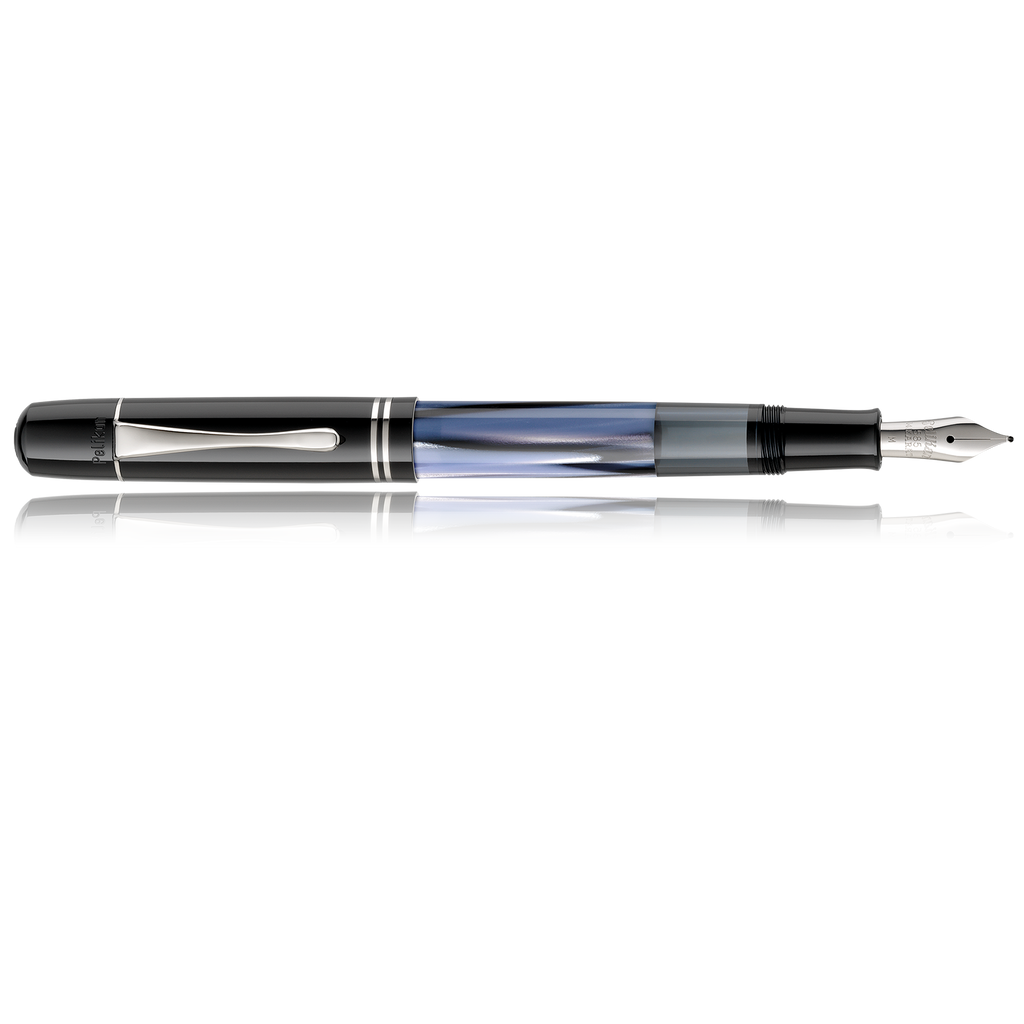 SE M101N GREY-BLUE FOUNTAIN PEN F + INK IN GIFT BOX